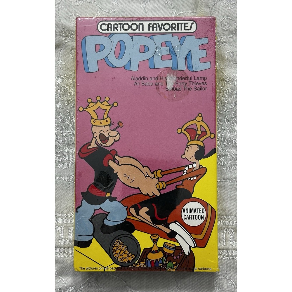 Popeye & Olive Oil Cartoon (VHS) SEALED Vintage 1991 Cartoon Favorites